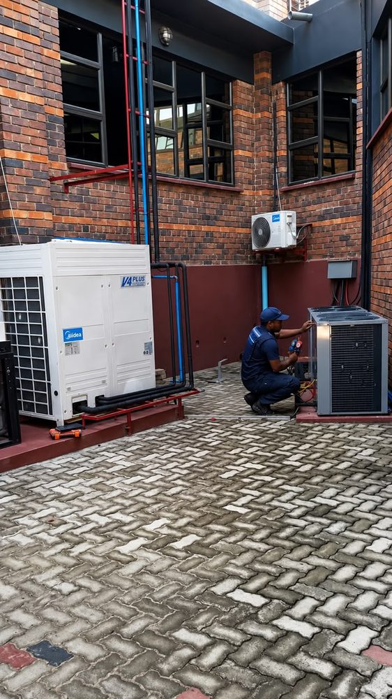 Commercial VRF outdoor units installed by Primal Air